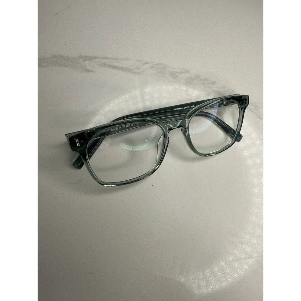 Warby Parker Hemmings Eyeglasses Womens Blue Green Hemmings-W 53-18-145 53mm